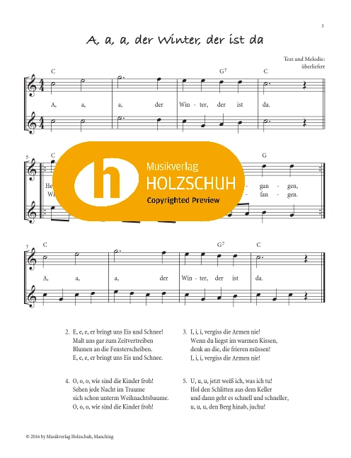 A, a, a, der Winter, der ist da